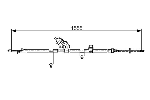 Cablu, frana de parcare 1 987 482 221 BOSCH