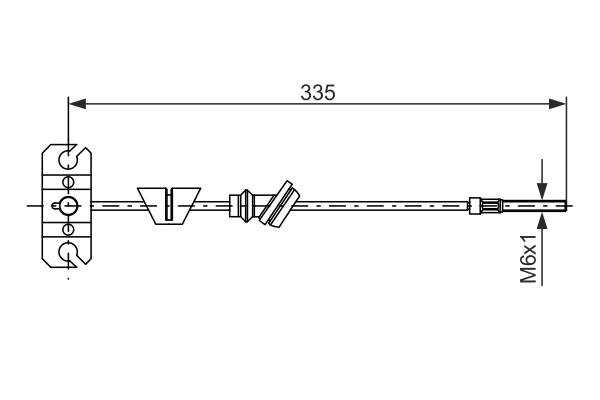 Cablu, frana de parcare 1 987 482 225 BOSCH