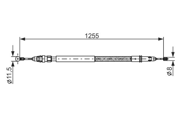 Cablu, frana de parcare 1 987 482 235 BOSCH