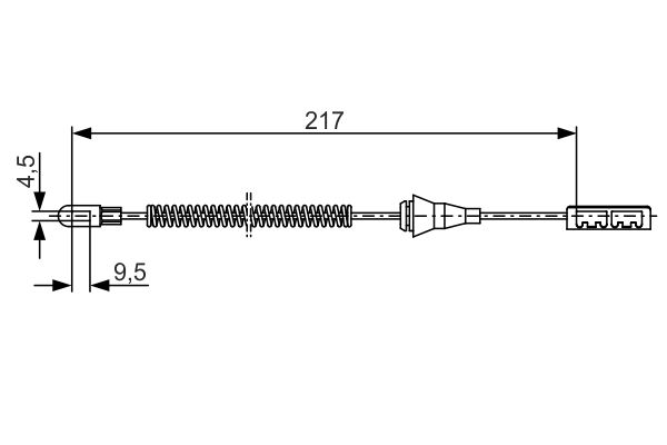 Cablu, frana de parcare 1 987 482 251 BOSCH