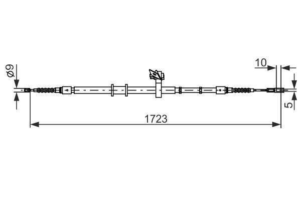 Cablu, frana de parcare 1 987 482 269 BOSCH