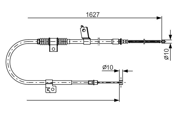 Cablu, frana de parcare 1 987 482 274 BOSCH