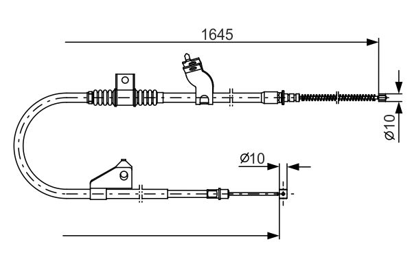 Cablu, frana de parcare 1 987 482 275 BOSCH