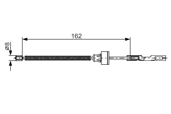 Cablu, frana de parcare 1 987 482 278 BOSCH