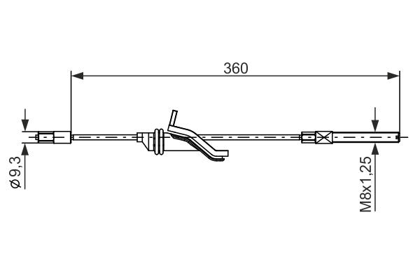 Cablu, frana de parcare 1 987 482 279 BOSCH