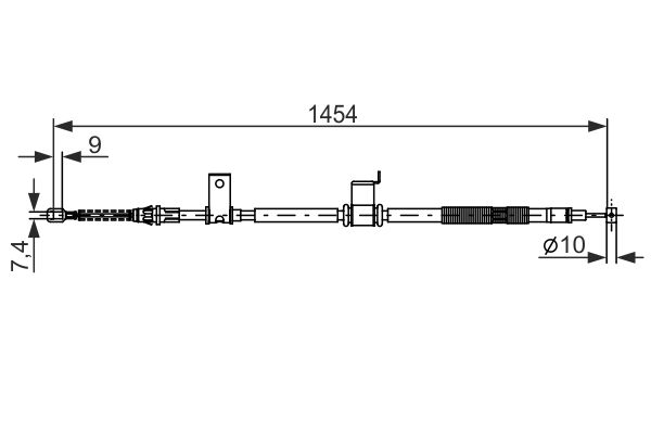 Cablu, frana de parcare 1 987 482 294 BOSCH