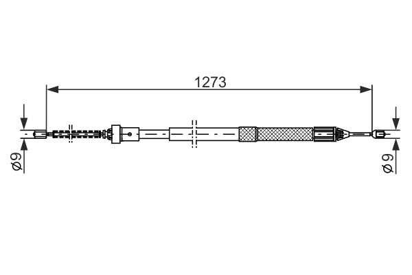 Cablu, frana de parcare 1 987 482 308 BOSCH