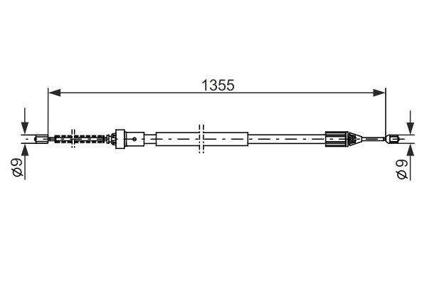Cablu, frana de parcare 1 987 482 309 BOSCH