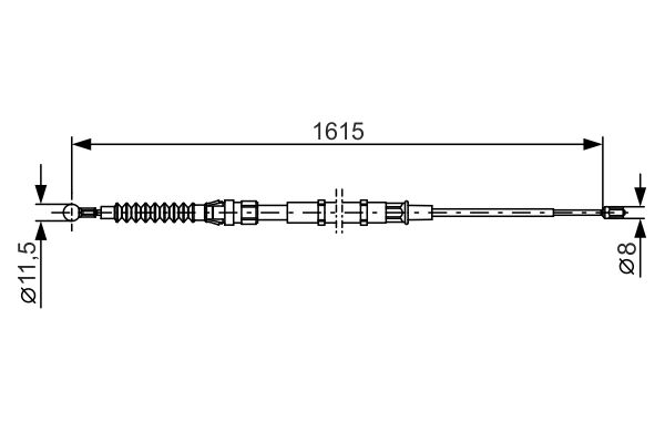 Cablu, frana de parcare 1 987 482 328 BOSCH