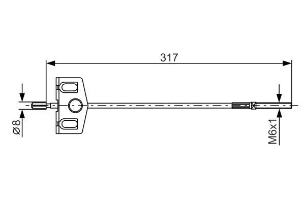 Cablu, frana de parcare 1 987 482 342 BOSCH