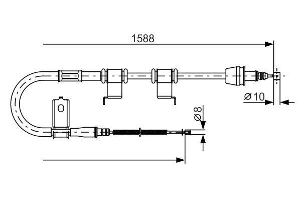 Cablu, frana de parcare 1 987 482 359 BOSCH