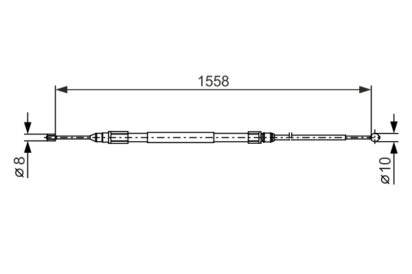 Cablu, frana de parcare 1 987 482 368 BOSCH