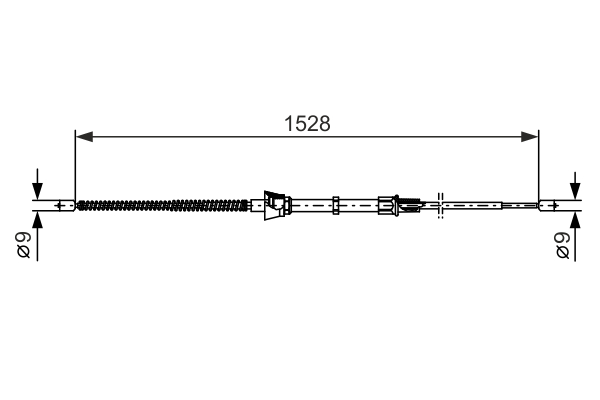 Cablu, frana de parcare 1 987 482 374 BOSCH