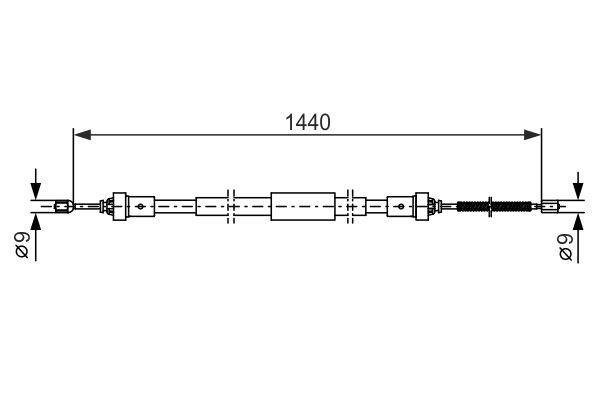 Cablu, frana de parcare 1 987 482 383 BOSCH
