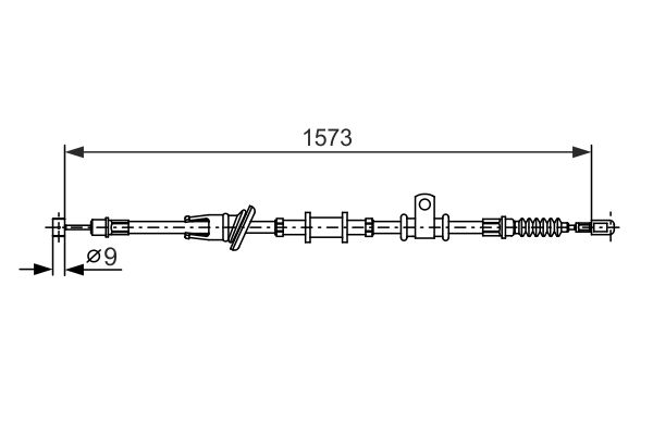 Cablu, frana de parcare 1 987 482 399 BOSCH