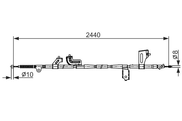 Cablu, frana de parcare 1 987 482 425 BOSCH