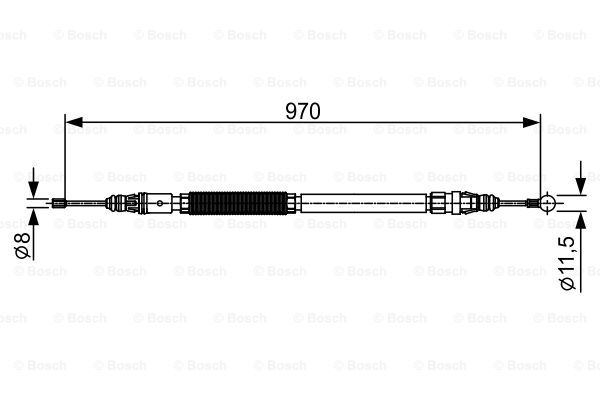 Cablu, frana de parcare 1 987 482 429 BOSCH