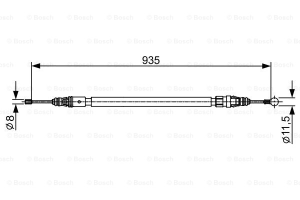 Cablu, frana de parcare 1 987 482 430 BOSCH