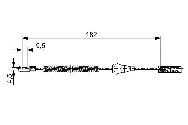 Cablu, frana de parcare 1 987 482 449 BOSCH