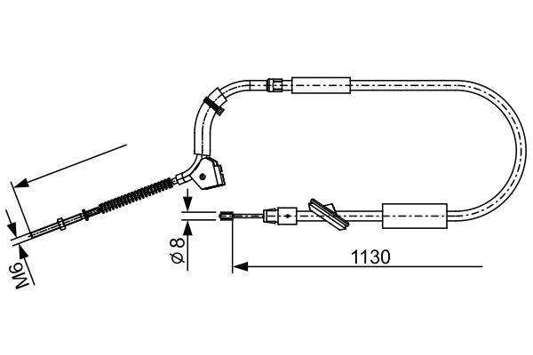 Cablu, frana de parcare 1 987 482 490 BOSCH