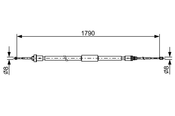 Cablu, frana de parcare 1 987 482 495 BOSCH