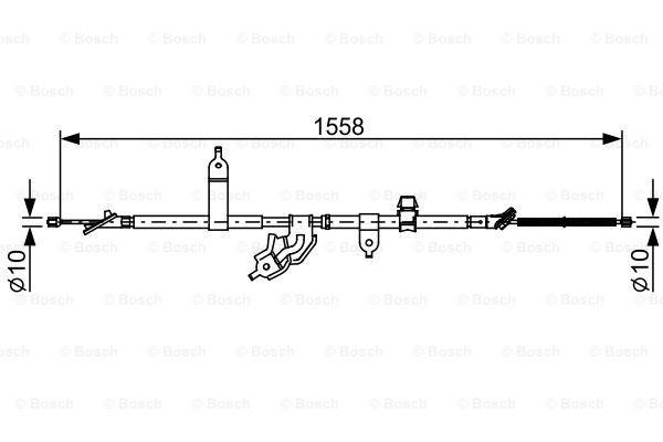 Cablu, frana de parcare 1 987 482 512 BOSCH