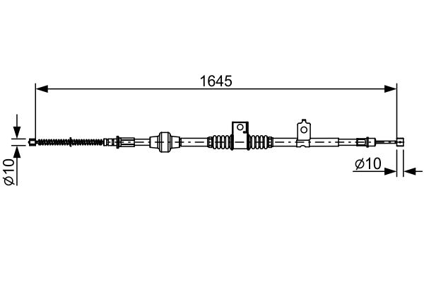 Cablu, frana de parcare 1 987 482 517 BOSCH