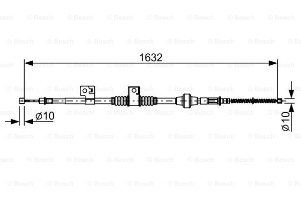 Cablu, frana de parcare 1 987 482 519 BOSCH