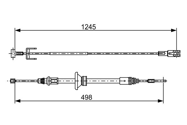 Cablu, frana de parcare 1 987 482 524 BOSCH