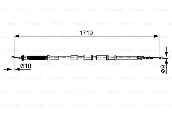 Cablu, frana de parcare 1 987 482 526 BOSCH