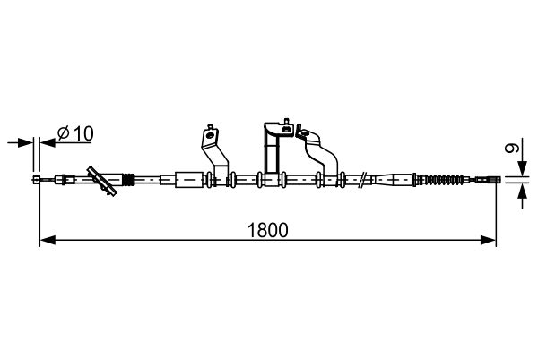 Cablu, frana de parcare 1 987 482 530 BOSCH