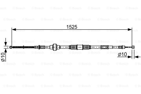 Cablu, frana de parcare 1 987 482 534 BOSCH