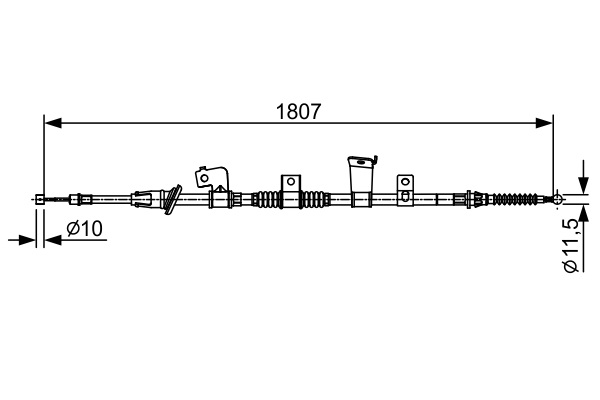 Cablu, frana de parcare 1 987 482 569 BOSCH