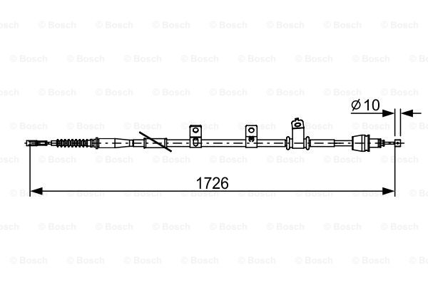 Cablu, frana de parcare 1 987 482 618 BOSCH