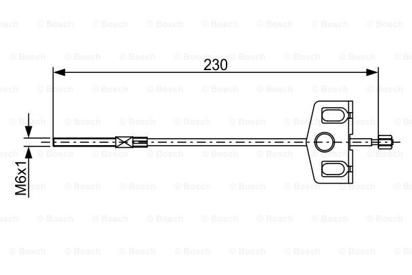 Cablu, frana de parcare 1 987 482 629 BOSCH