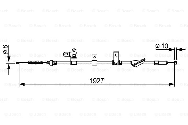 Cablu, frana de parcare 1 987 482 649 BOSCH