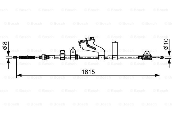 Cablu, frana de parcare 1 987 482 656 BOSCH