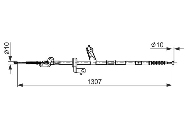 Cablu, frana de parcare 1 987 482 902 BOSCH