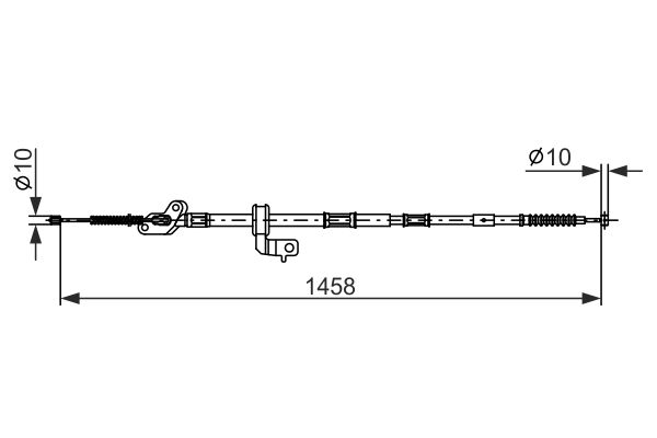 Cablu, frana de parcare 1 987 482 904 BOSCH