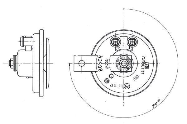 Claxon 9 320 332 012 BOSCH
