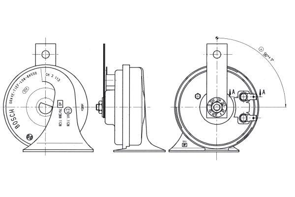 Claxon 9 320 334 203 BOSCH