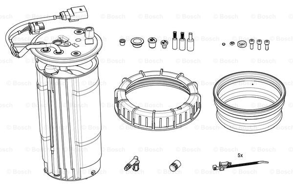 Incalzire, unitate rezervor (injectare aditiv) F 01C 600 256 BOSCH