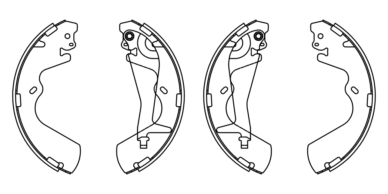 Set saboti frana F 026 008 013 BOSCH