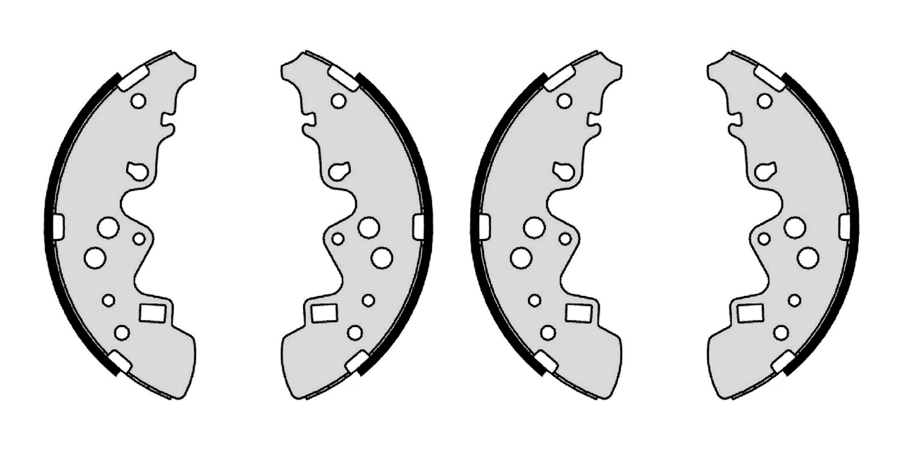 Set saboti frana F 026 008 015 BOSCH