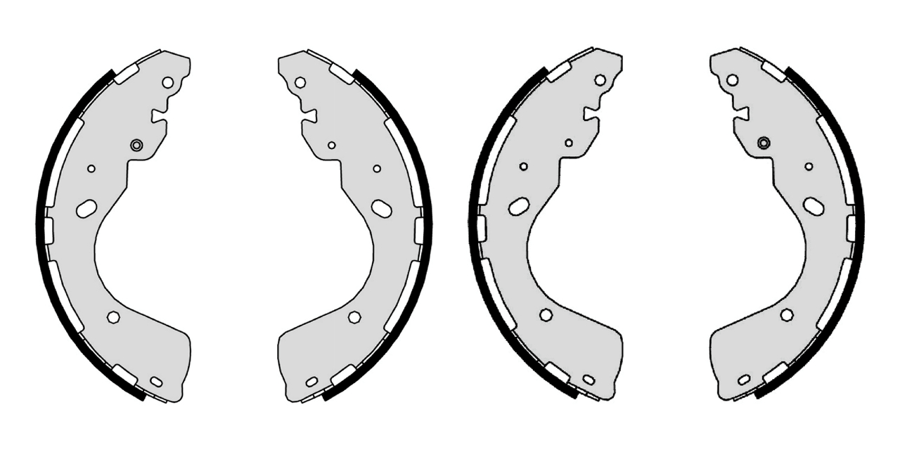 Set saboti frana F 026 008 016 BOSCH