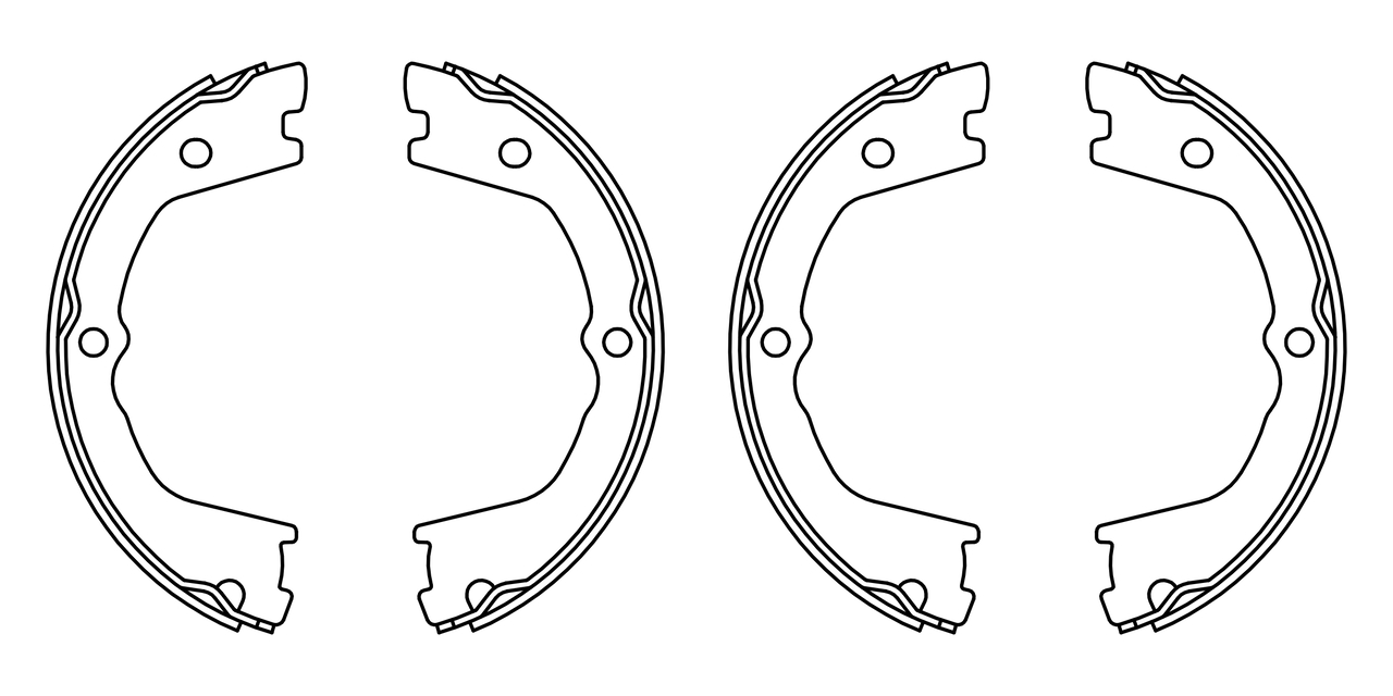 Set saboti frana, frana de mana F 026 008 022 BOSCH