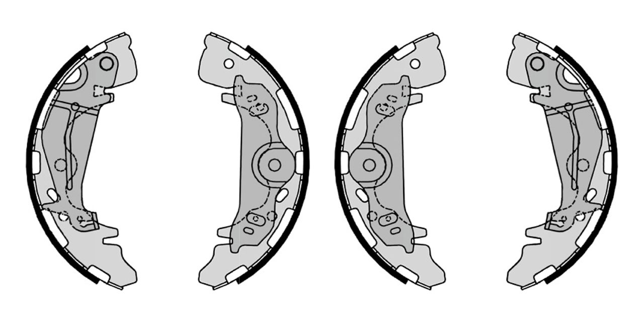 Set saboti frana F 026 008 029 BOSCH