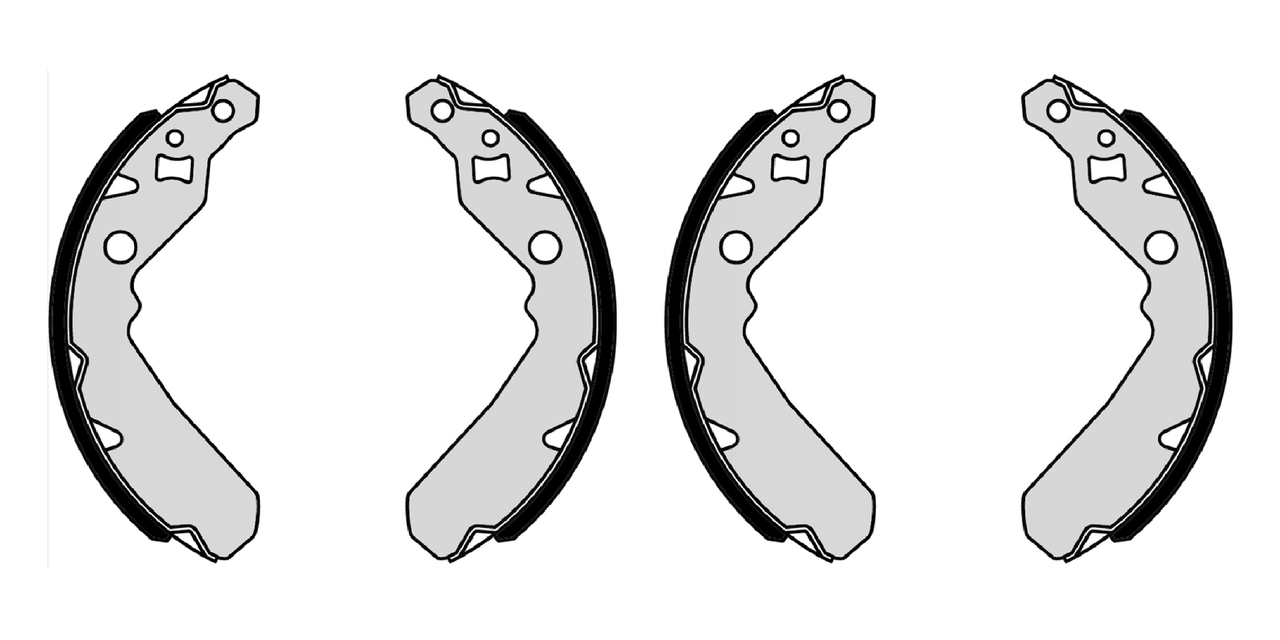 Set saboti frana F 026 008 031 BOSCH