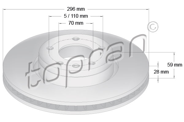 Disc frana 200 939 TOPRAN