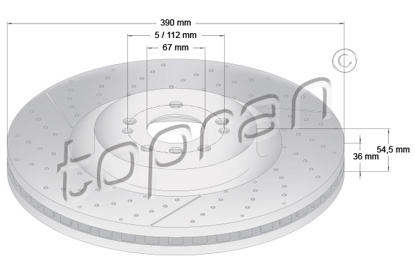 Disc frana 409 322 TOPRAN